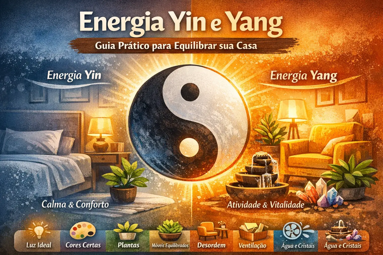 equilíbrio de energia yin e yang no feng shui dentro de casa