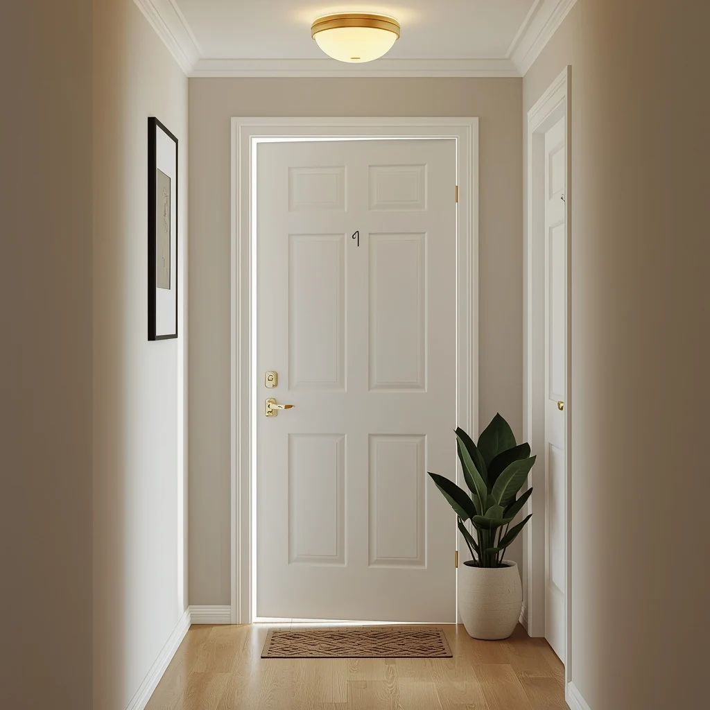 Entrada de casa organizada para atrair boas energias e fluxo de Chi.