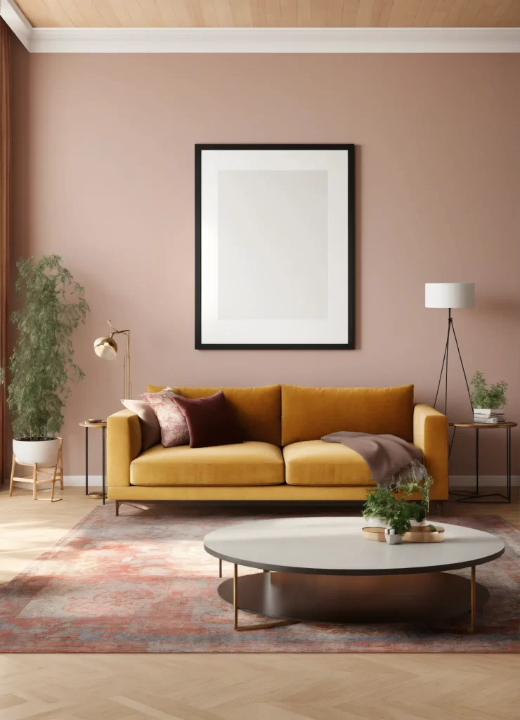 sala de apartamento alugado decorada com princípios de feng shui e móveis simples