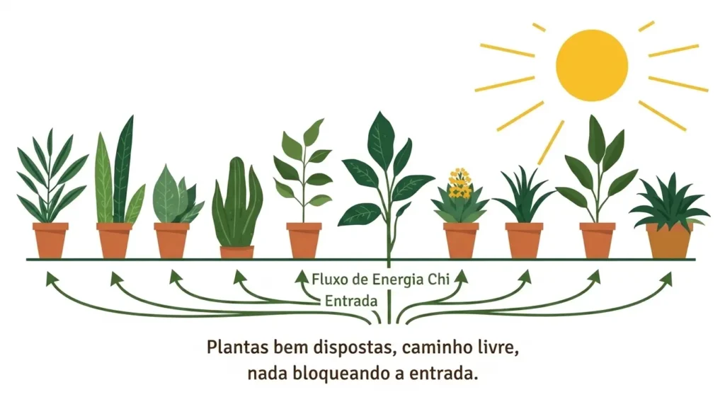 fluxo de energia chi no jardim feng shui