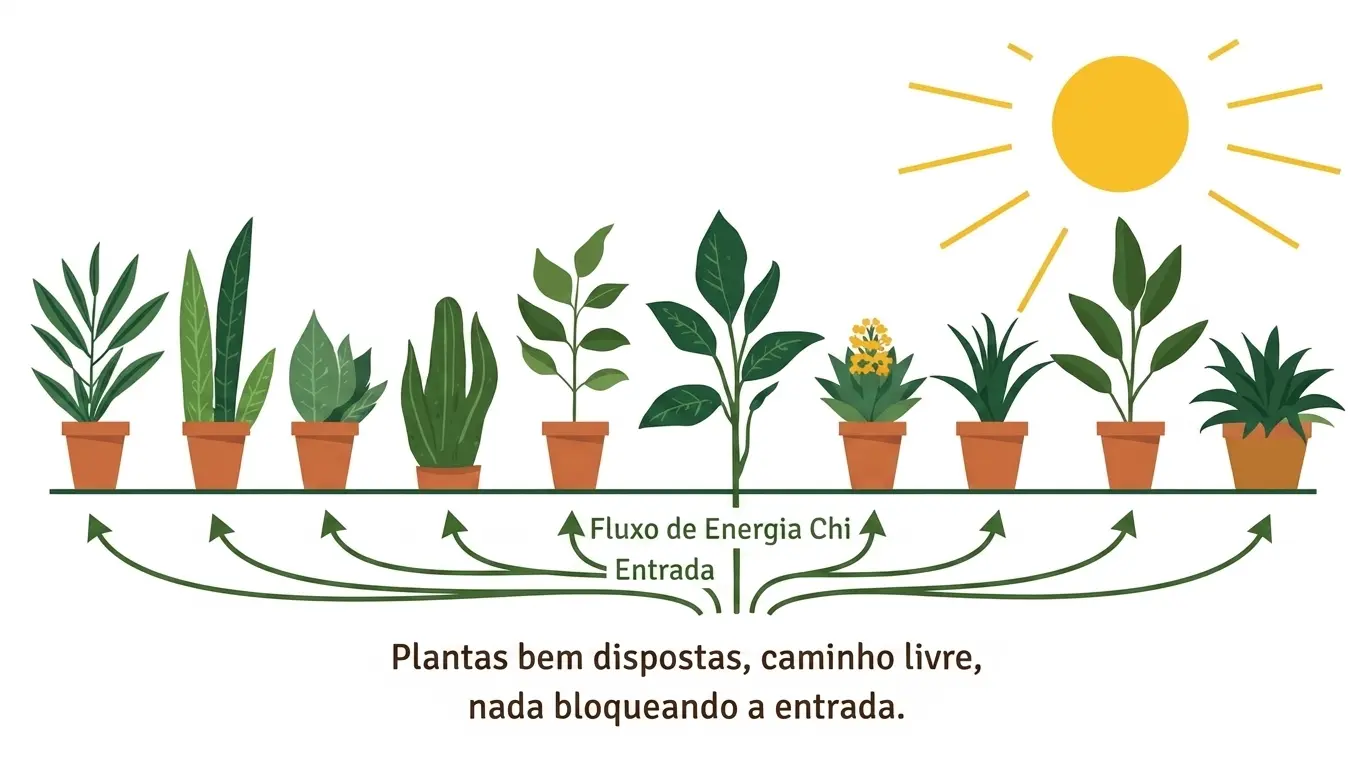 fluxo de energia chi no jardim feng shui