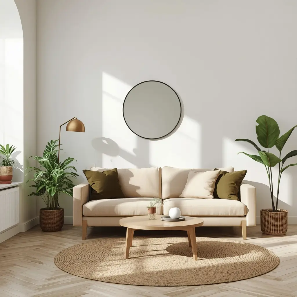 Decoração equilibrada seguindo as regras de feng shui sala de estar