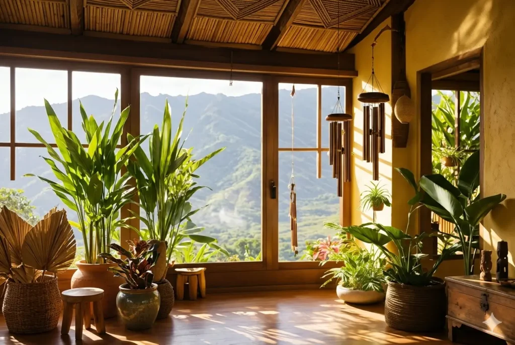 A palavra Feng Shui significa “vento e água”. Elementos que evocam movimento, como sinos dos ventos, simbolizam o fluxo natural da energia nos ambientes.